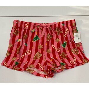 Old Navy Christmas Holiday Winter Flannel Pajama Shorts Size Large (12-14)